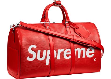 louis vuitton x supreme keepall bandouliere epi|supreme bandouliere.